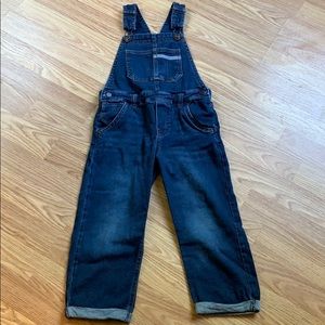 Toddler 4T super soft bib overalls EUC cuffed legs